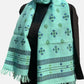 Forest Green Soof Embroidery Merino Wool Stole