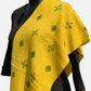 Sunshine Yellow Soof Embroidered Merino Wool Stole