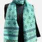 Forest Green Soof Embroidery Merino Wool Stole