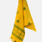 Sunshine Yellow Soof Embroidered Merino Wool Stole