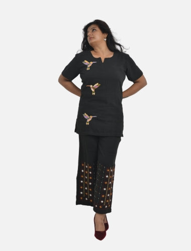 Black Essense Kala Cotton Top