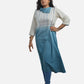 Sky's Serenade: Sky Blue Ombre Kurti