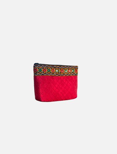 Crimson Red Essentials Pouch