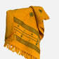 Sunshine Yellow Soof Embroidered Merino Wool Stole