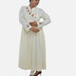 Ivory/white Elegance Kediya style kurti  with side Button