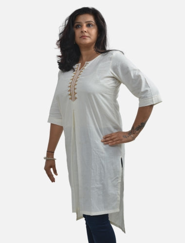 Office Elegance: High-Low Neran Work Kurti