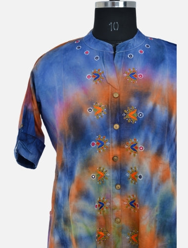 Spiral Spectrum: Spiral Tie and Dye Kurti