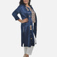 Traditional Blue Mashroo Jacket - Collared pattern 1