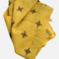 Golden Yellow Soof Embroidered Merino Wool Stole