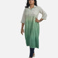 Sea Breeze Ombre: Sea Green Ombre Kurti