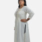 Artisanal Simplicity: Simple Kurti with Neck Embroidery