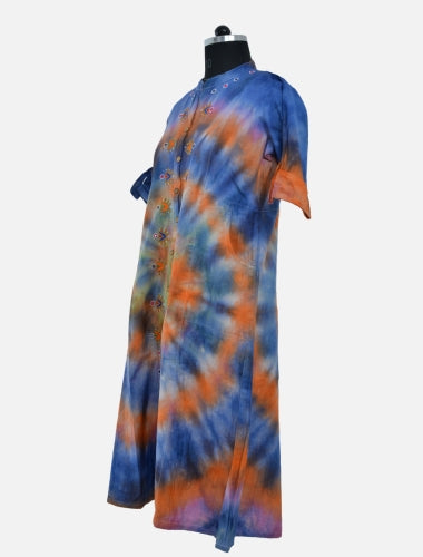 Spiral Spectrum: Spiral Tie and Dye Kurti