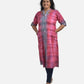 Radiant Tie-Dye: Red and Sky Blue Tie and Dye Kurti