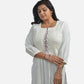 Artisanal Simplicity: Simple Kurti with Neck Embroidery