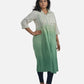 Sea Breeze Ombre: Sea Green Ombre Kurti