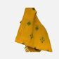 Sunshine Yellow Soof Embroidered Merino Wool Stole