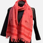 Blush Pink Soof Embroidered Merino Wool Stole