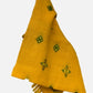 Sunshine Yellow Soof Embroidered Merino Wool Stole