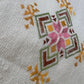 White Floral Soof Embroidery Shawl