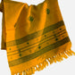 Sunshine Yellow Soof Embroidered Merino Wool Stole