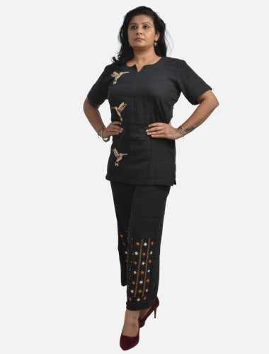 Black Essense Kala Cotton Top